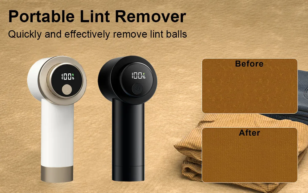 Lint Remover Für Kleidung Tragbare Elektrische Stoff Rasierer USB Aufladbare Kleidung Rasierer Digital Display Pullover Pellet Entferner – Detail 1