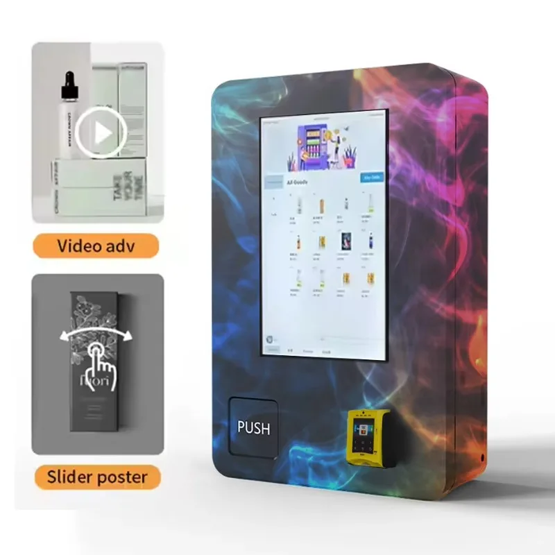 Image of Kombi-Automatischer TCG-Spielkarten-Wandautomat mit bargeldloser Zahlung und SDK-Funktion, Mini-Wandautomat, individuell anpassbar
