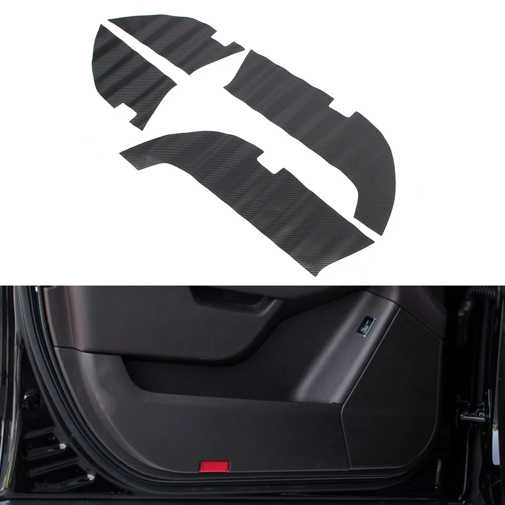 4Pcs Car Door Anti Kick Pad Protection Cover For Mercedes Benz GLE Class W166 2015 2016 2017 2018 2019