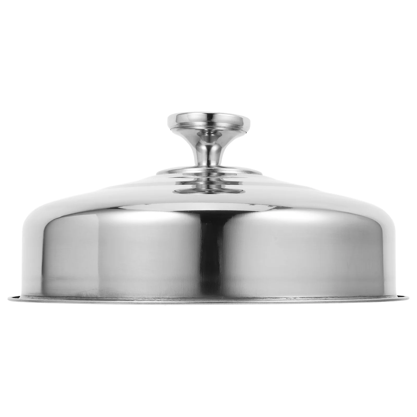 

1pc Stainless Steel Steak Dome Thickened Round Basting Cover For Griddle Grill Outdoor Bbq Cheese Melting Burger Lid Food