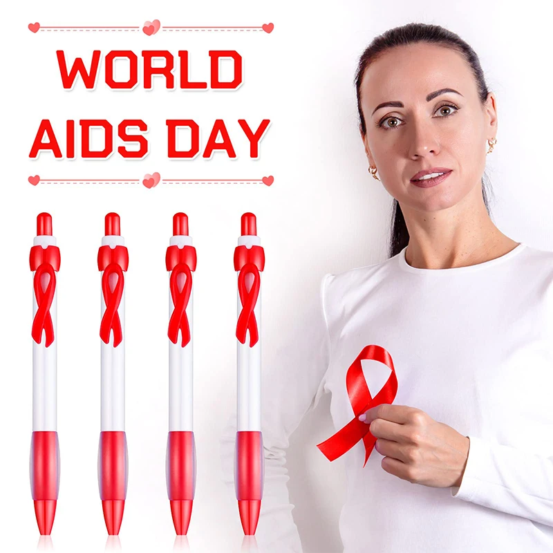 قلم حبر جاف قابل للسحب للنساء ، أقلام الشريط ، التوعية سرطان الثدي ، الحبر الأسود ، اللوازم المكتبية ، هدية للبنات ، 160 قطعة