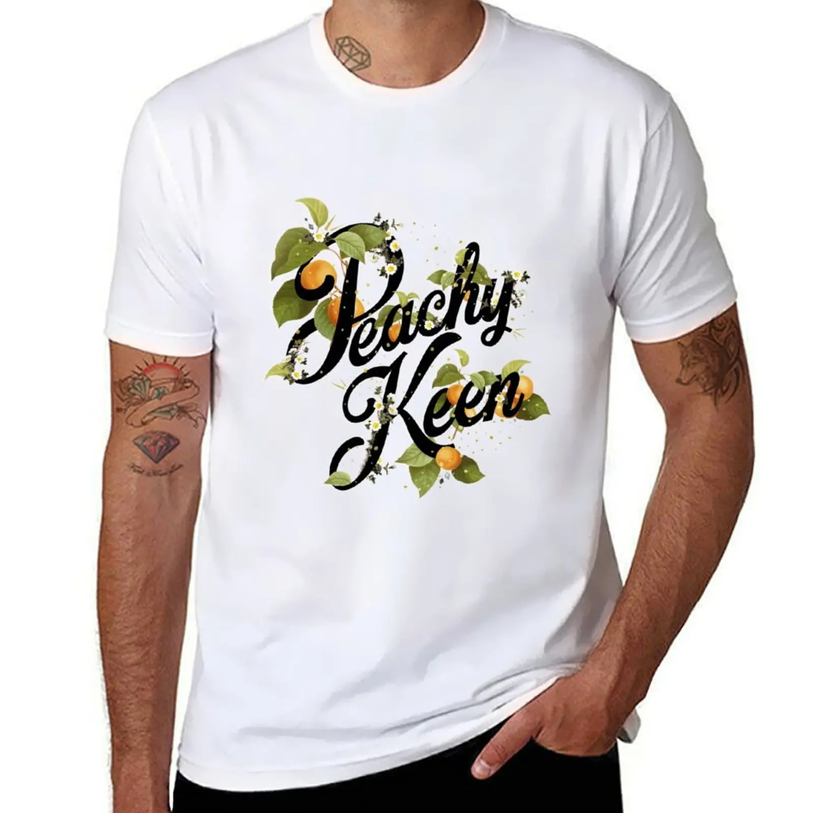 

t shirt men shirts for man tees percent t T-Shirt for : Peachy Keen graphic cotton t Mint man 100 shirt 100% cotton