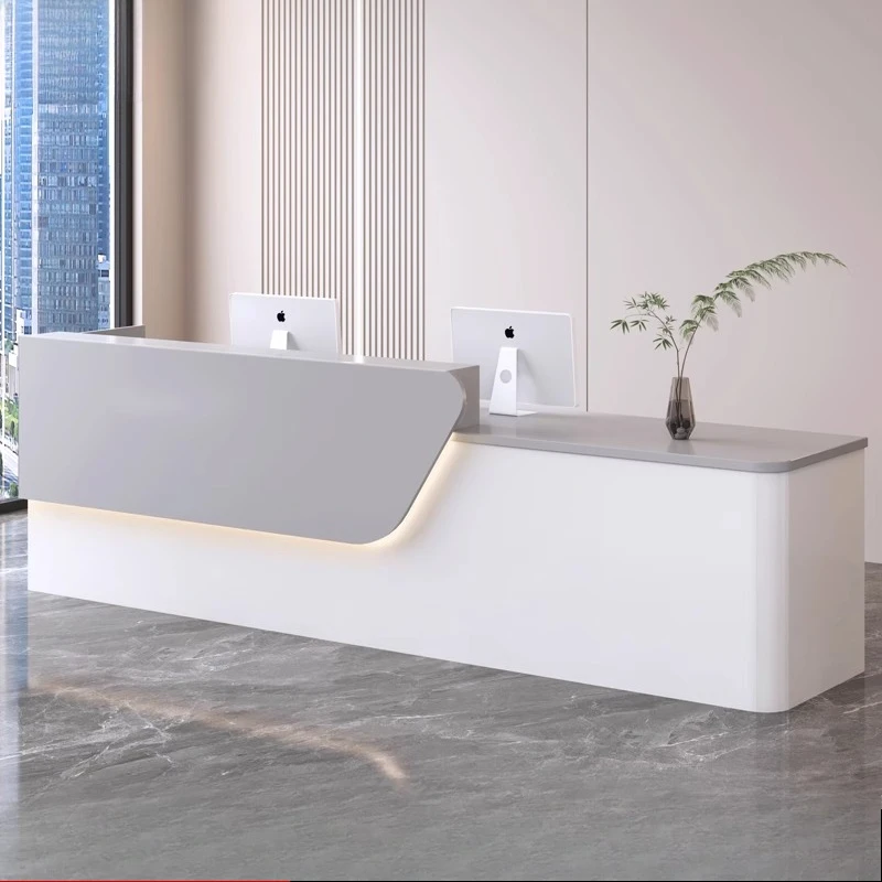 مكاتب استقبال شركة Design Company، منظمات طويلة تعرض مكاتب استقبال المطاعم التنفيذية، أثاث تجاري لمكتب الفندق #1