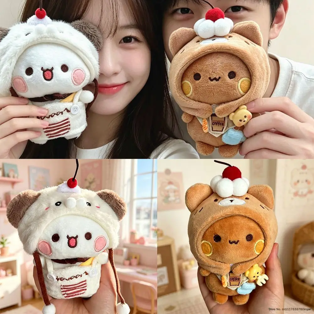 Highquality Bubu Yier Panda Plush Doll Suit Soft Anime Toy Kawaii Cartoon Fluffy Bear Bag Car Key Pendant Decoration Couple Gift view 6