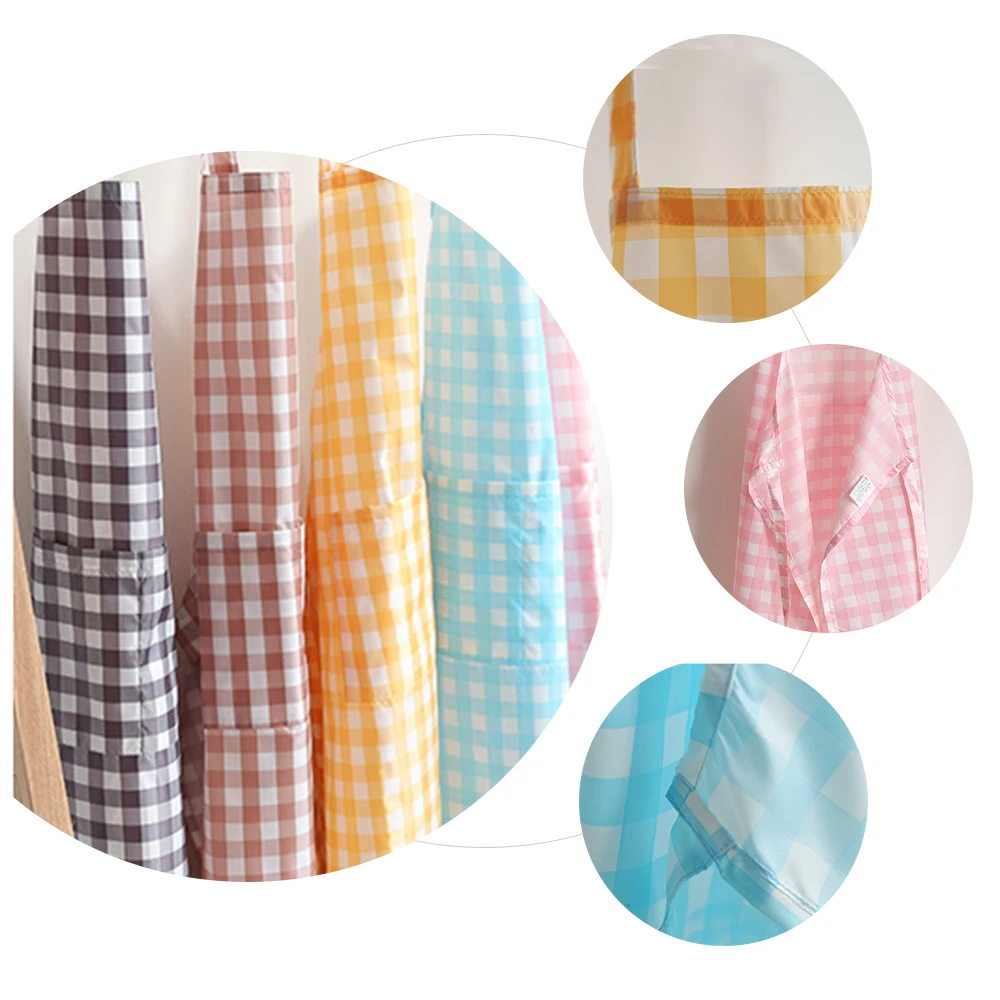 Delantales de pareja de entramado japonés Simple, impermeable, cocina, hogar, restaurante Anti-aceite, moderno, masculino y femenino