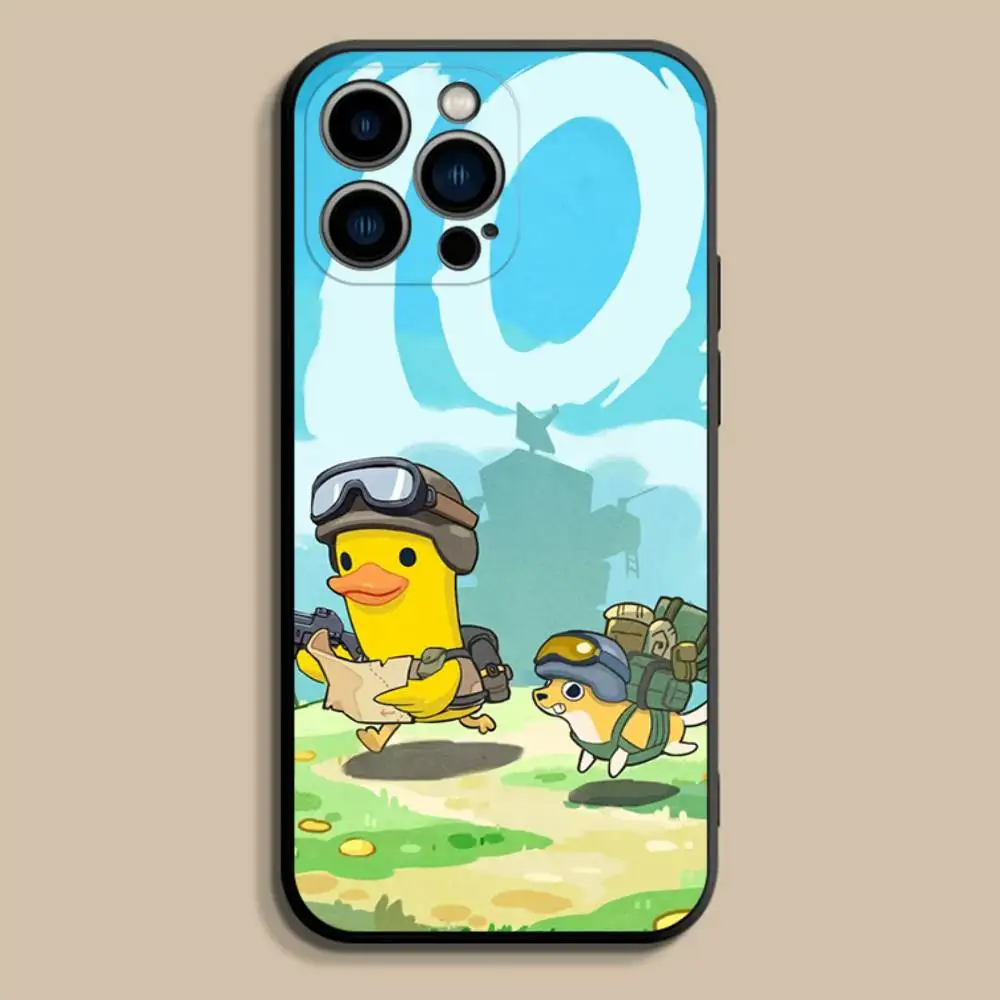 حافظة هاتف E-Escape من D-Duckov لهاتف iPhone 17,16,15,14,13,12,Pro,Max,Plus,E,SE4,Air,Mini Black Soft Cover #5