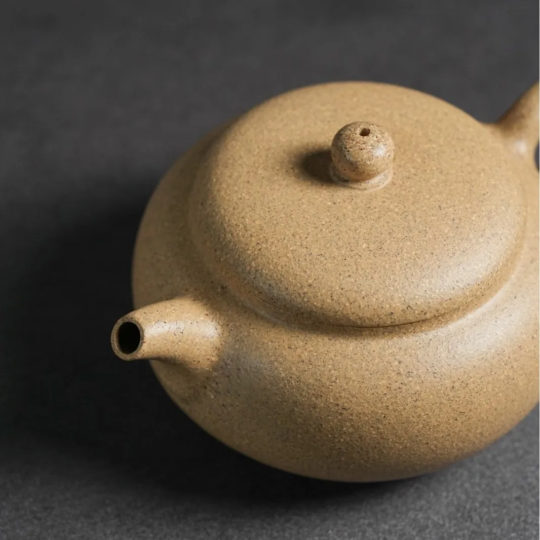 Yixing Original Ore Handmade Purple Clay Teapot Thin-Walled Flat Jade Dark Green Clay Kung Fu Tea Set Wholesale Direct Supply