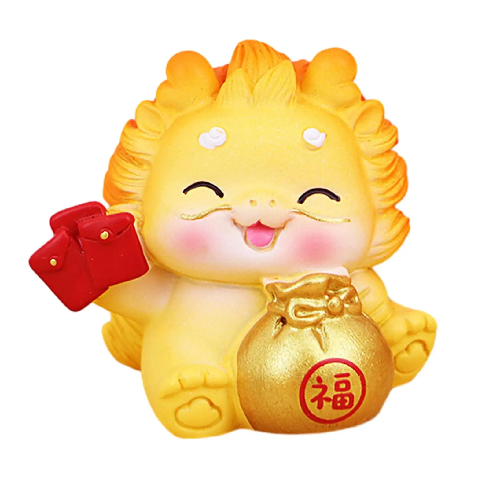 Chinese New Year Dragon Figurine Mini Cute Spring Festival for Entryway Home