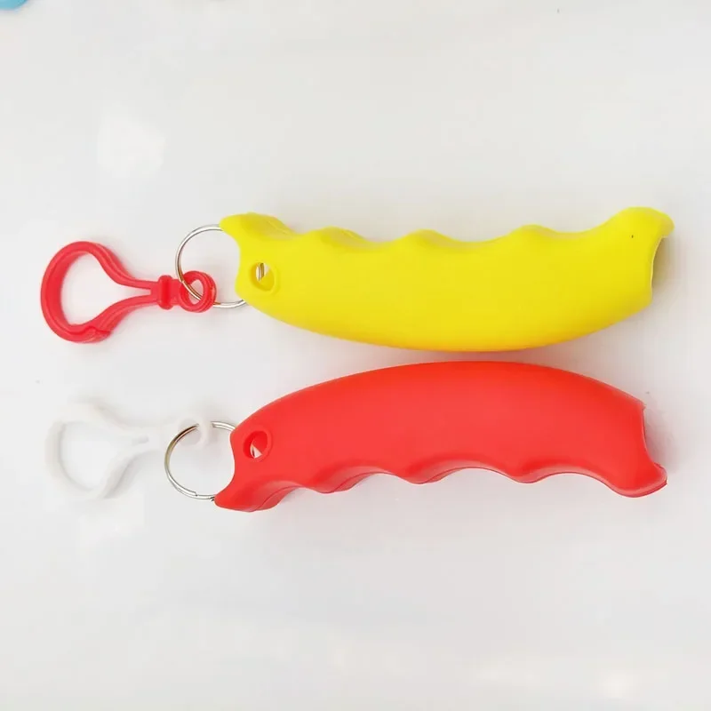 1pc Silicone Bag Carrying Handle Bag holder Handbag Basket Shopping Bag Grip Hand Tool Kitchen with Plastic buckle