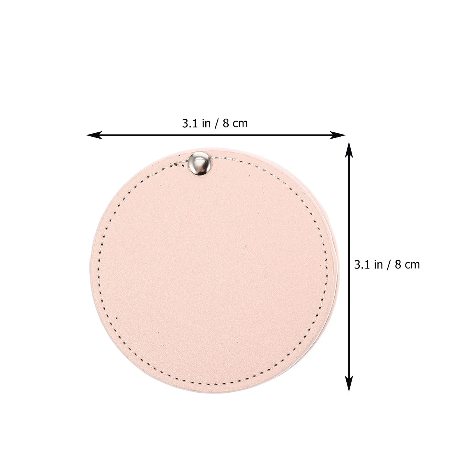 

2Pcs Compact Portable Makeup Mirror PU Cover Nonslip Small Travel Pocket Mirror Accessory Portable Mirrors