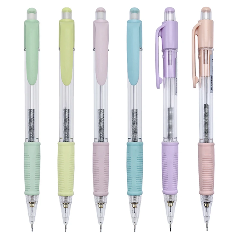 Kawaii Shake Mechanical Pencil with Eraser 0.5 0.7mm HB Lead Core School Office Sketching Painting Writing Stationery Supplies