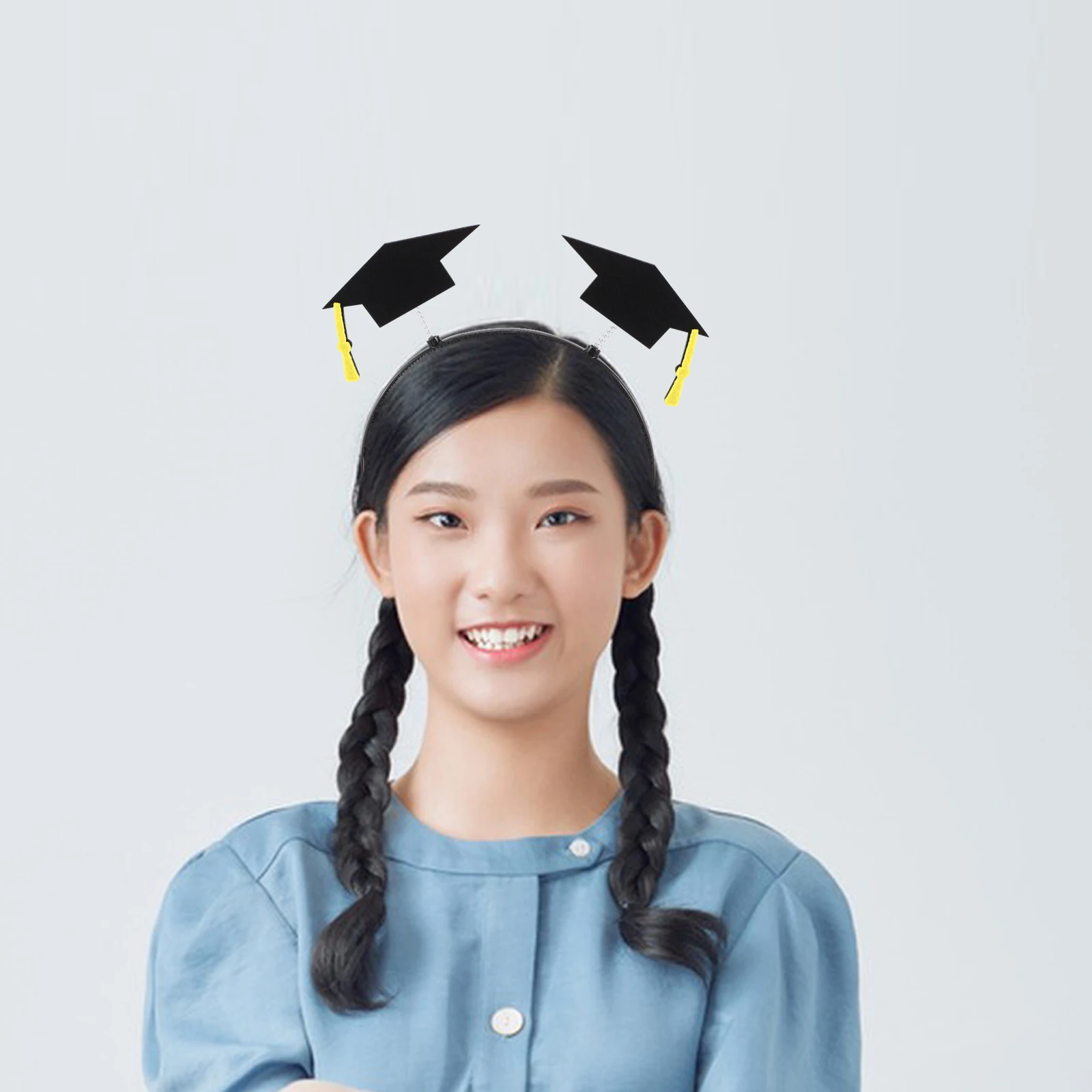 

2pcs Headband Lightweight Hairband For Bachelor Cap Season Decorations Accessories Costume Accessories Hair Band For Cap