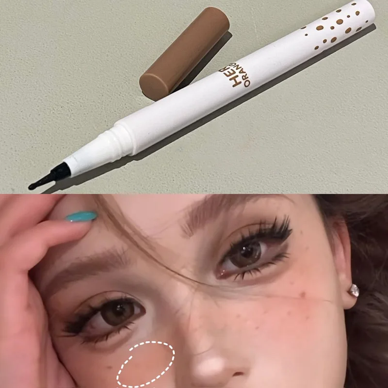 Wild Freckle Pen & Mole Liquid Eyeliner Pen Waterproof Natural Realistic Easy Apply Dot Spot Marks & Tears Mole Pen Makeup Tool