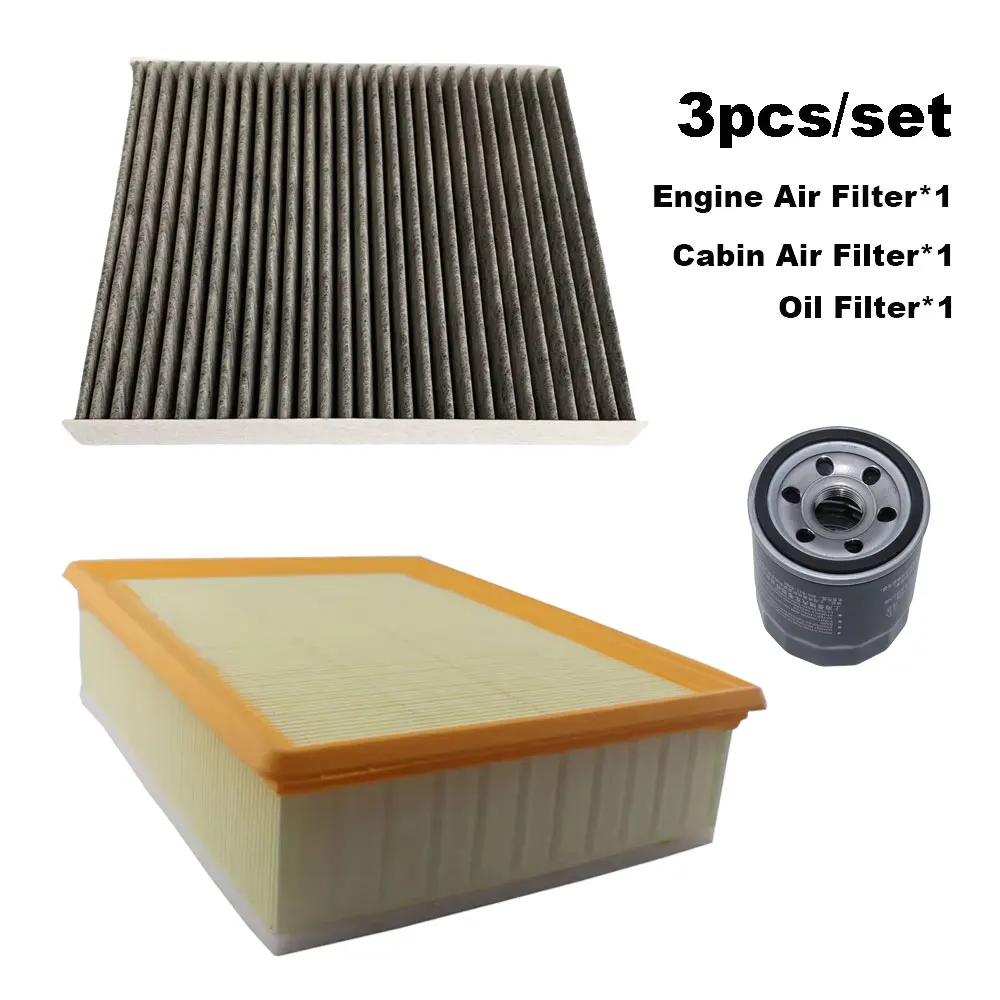 

3pcs Filter Set For Haval H6 2022 2023 2024 2025 1.5T GW4G15M GW4G15F Engine Cabin Interior AC Air Oil Filter Kit 1109110XKZZBH
