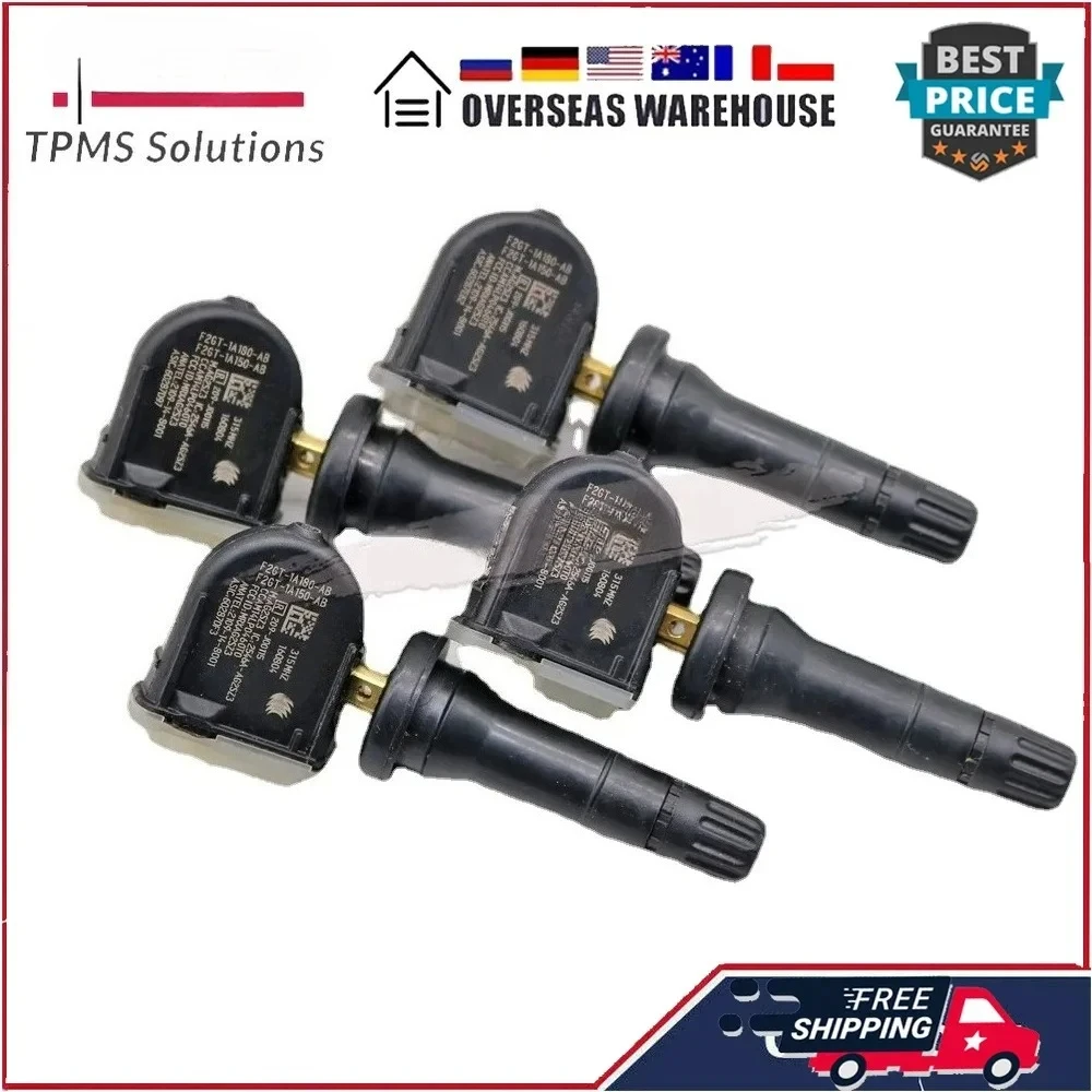 4 قطعة TPMS مراقبة ضغط الإطارات الاستشعار F2GT-1A180-AB ل 2015-2018 فورد إيدج غالاكسي F-150 موستانج اكسبلورر 315MHZ F2GZ1A189A #1