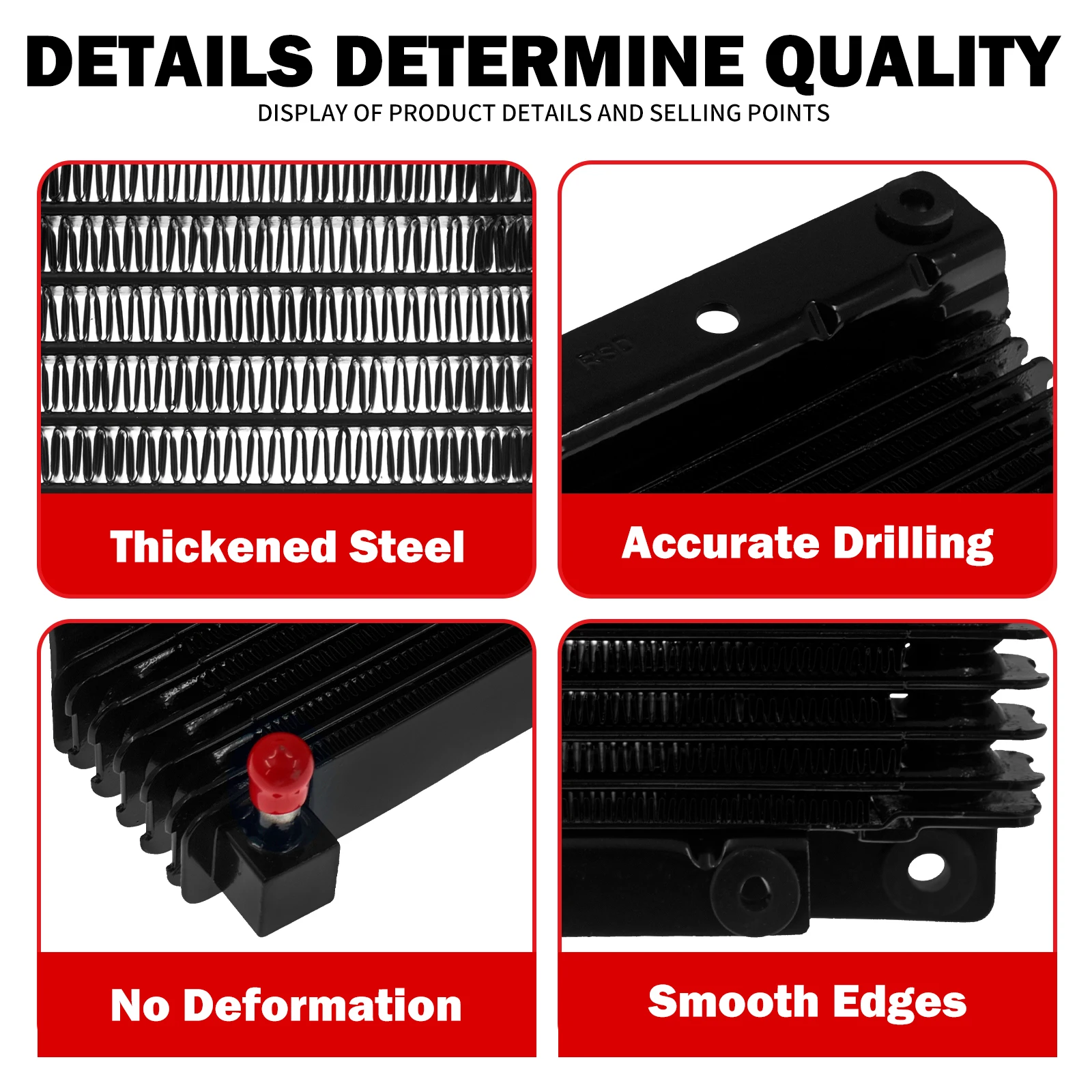 Motorcycle Oil Cooler Cover Water Tank Radiator For Harley Touring Road Glide Street Electra Glide Road King FLHRXS FLHR FLTRXS