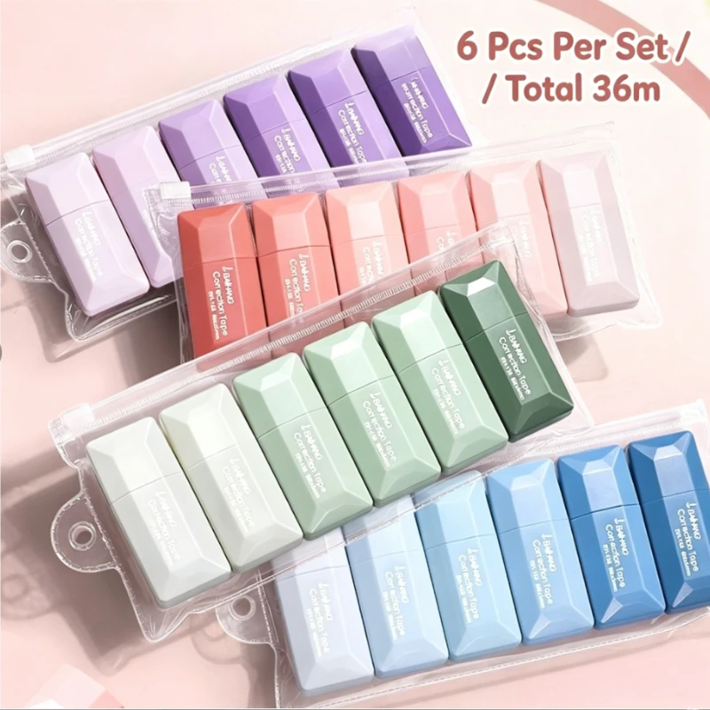 Gradient Correction Tape INS Style High Aesthetic Student Correction Roller, Smooth Large Capacity Affordable Eraser Tape