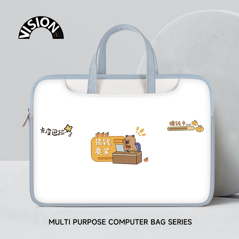 Laptop bag Sleeve Case Notebook PU Shoulder Hand Bag For 13 14 15 15.6 17 inch Macbook HP Huawei Dell Shockproof Carrying Bag