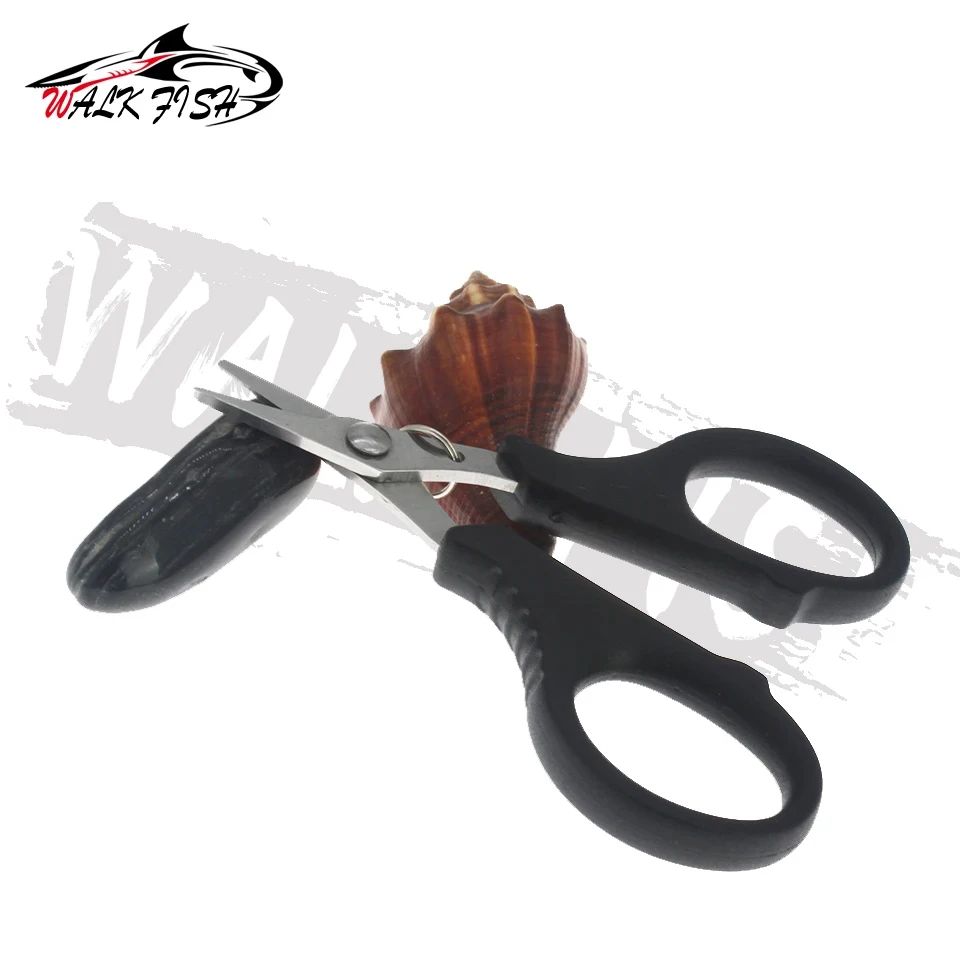 WALK FISH Stainless Steel Fishing Scissor Portable Scissor Plier Cut PE line Braid Line Cutter Plies Carp Fishing Tools