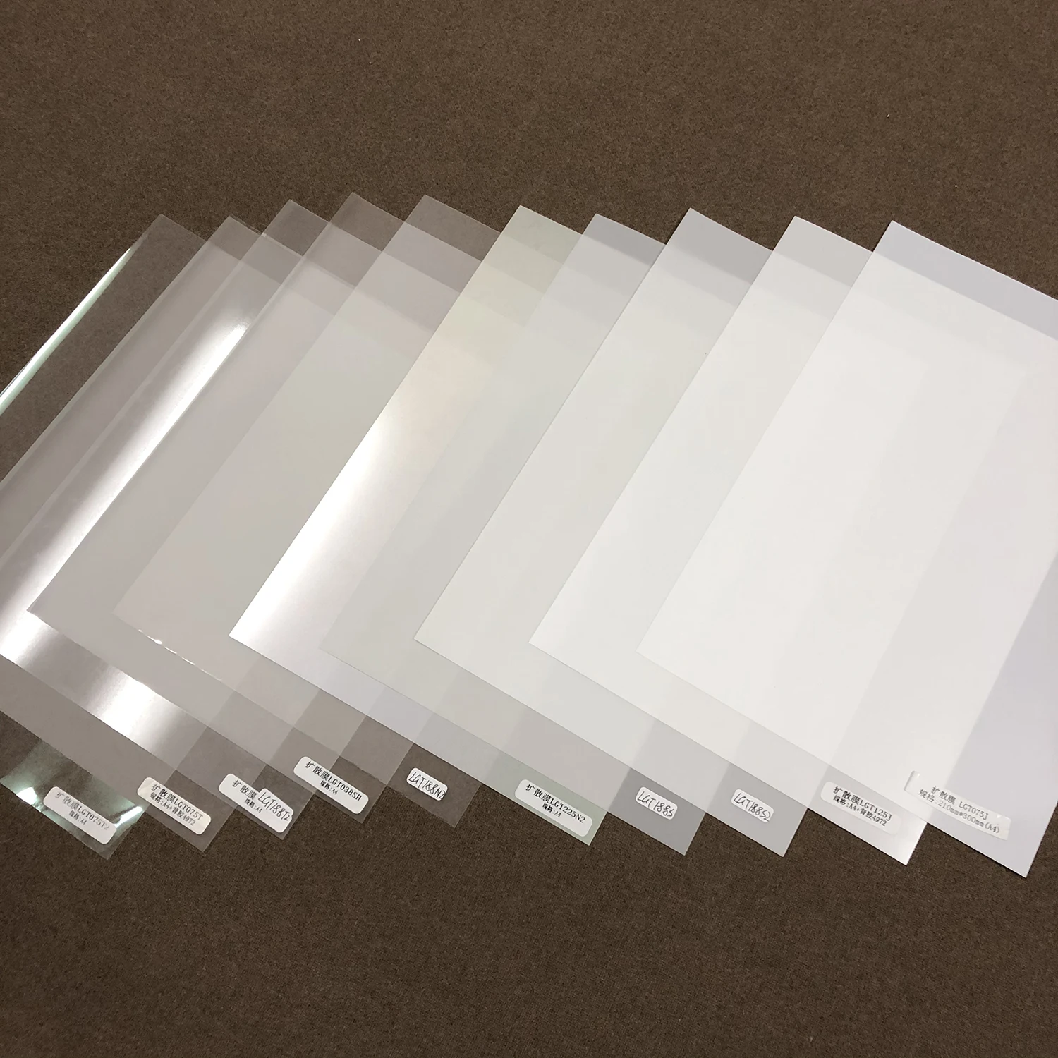 Imagem -03 - Led Light Diffuser Film Box Iluminação Backlight Homogeneização Film Pet Diffusion Film Guia de Luz Personalizável