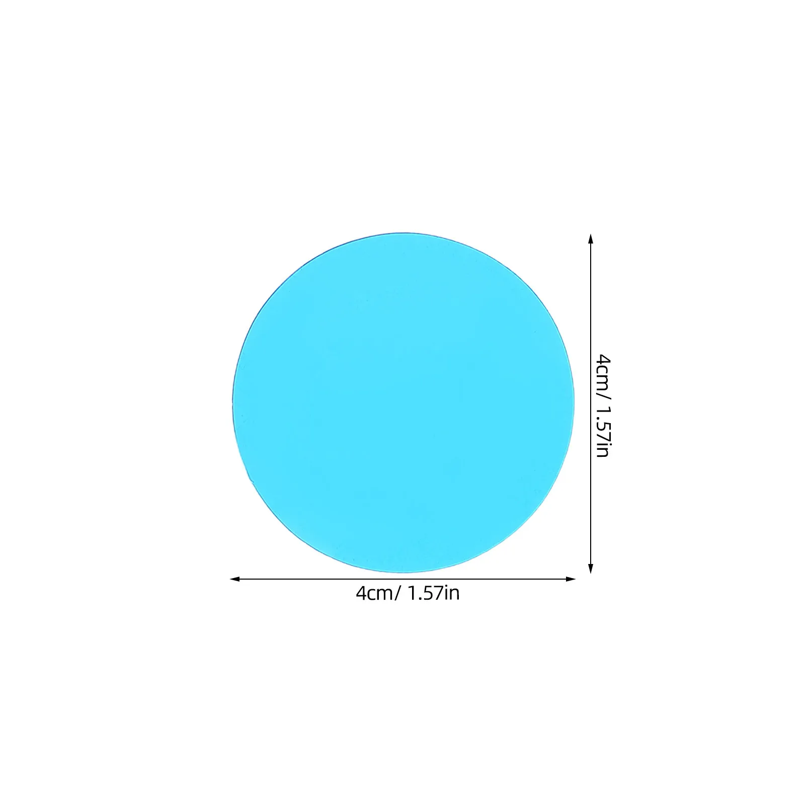 6Pcs Colored Transparent Plastic Sheets Red Green Blue for Optics Physics Light Experiments Educational Teaching Tools