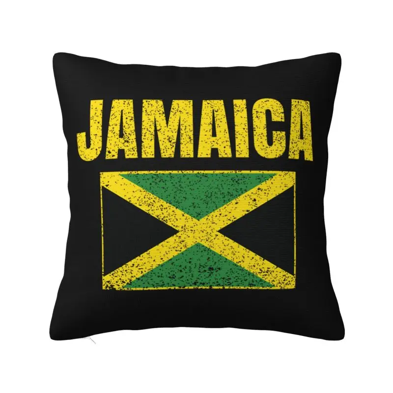 

Luxury Jamaica Country Jamaican Flag Cushion Cover 45x45cm Polyester Pillow Case for Sofa Square Pillowcase Home Decorative