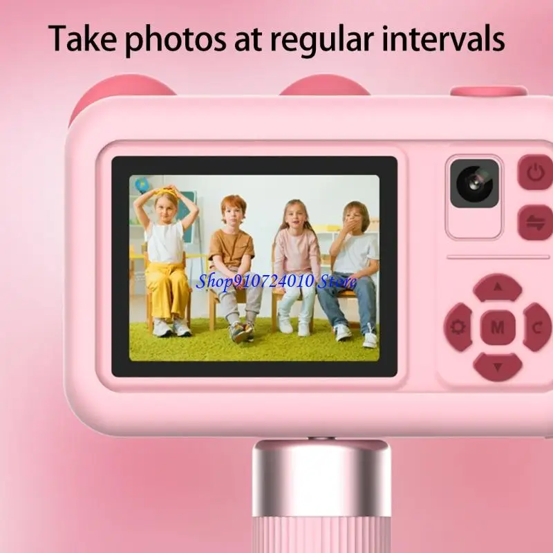 77HD Słodki kreskówkowy aparat cyfrowy z odłączonym stojakiem wysoko defination z przodu