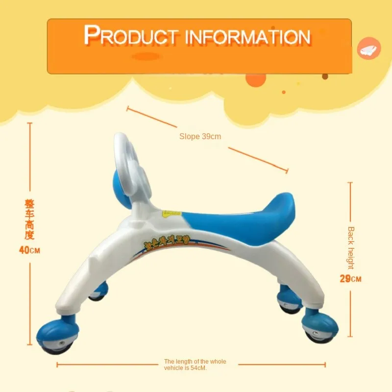 DokiToy-Roller Co84Twist Bike pour enfants, tout-petit, nouveau scooter, poussette pour enfants, une pièce pour mère et bébé, livraison directe