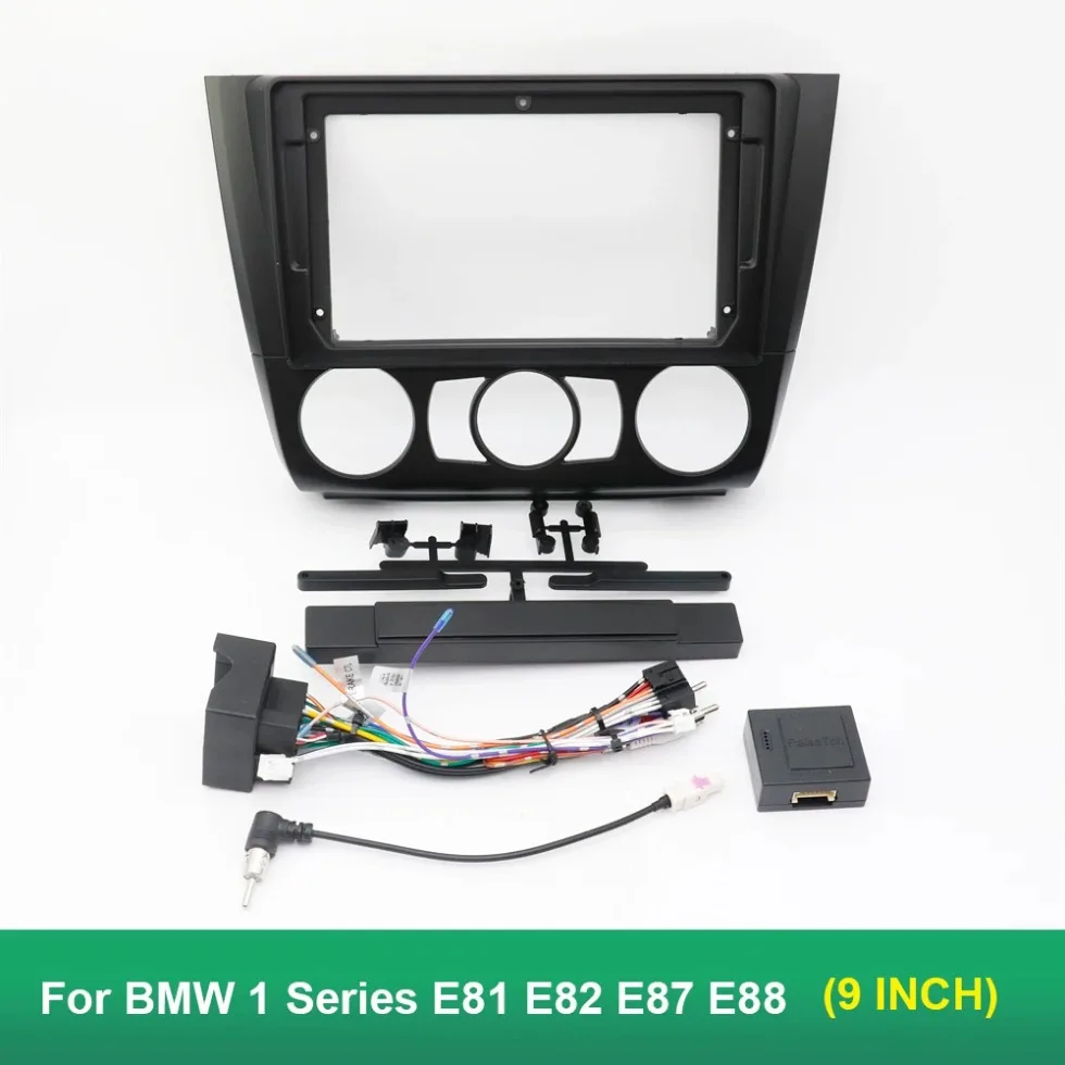 For BMW 1 Series E81 E82 E87 E88 2008-2012 Car Radio Fascias Installation Dash Frame 2 Din Panel DVD Gps Mp5 Android Player Trim