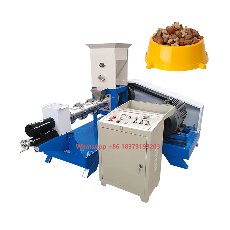 

Small Scale Dog Treat Pet Food Processing Machine Automatic Fish Floating Feed Extruder Machine Dry Poultry Feed Making Machine