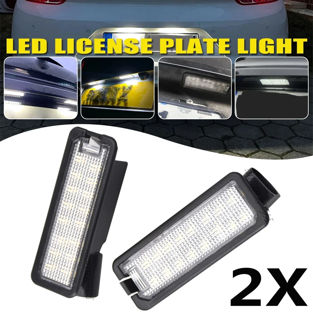 Luces LED para matrícula de coche con decodificador para VW Passat B6 CC Eos Scirocco Beetle Golf 4 5 6 7 MK4 MK5 MK6 MK7