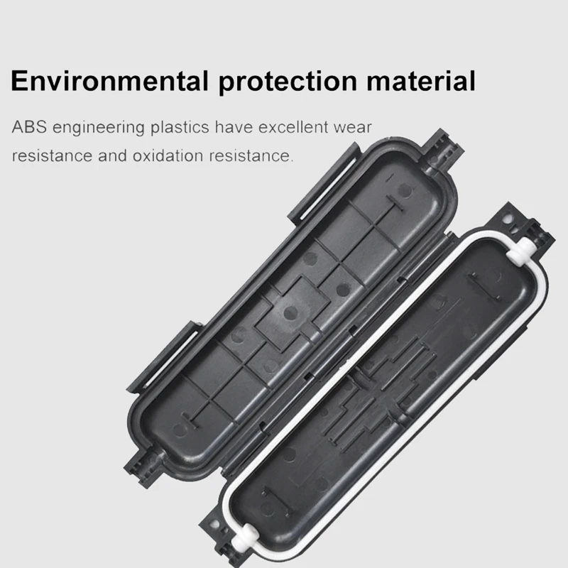 Caja de protección de fibra óptica, caja de rotección de Cable de caída, adaptador FTTH SC, tipo impermeable, 10 piezas