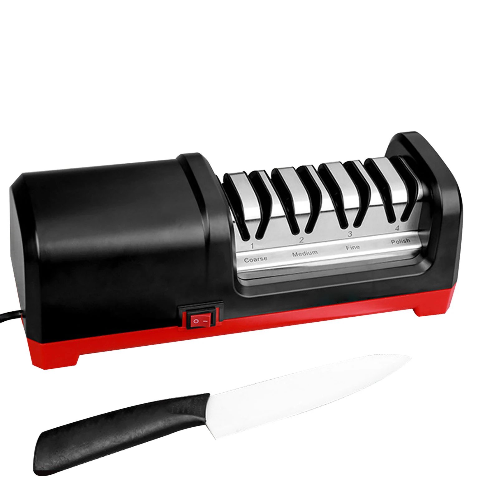 

3-Stage Electric Knife Sharpener Metal Ceramic Knife Sharpener with Angle Guided Professional Knife Sharpener for Kitchen Knife