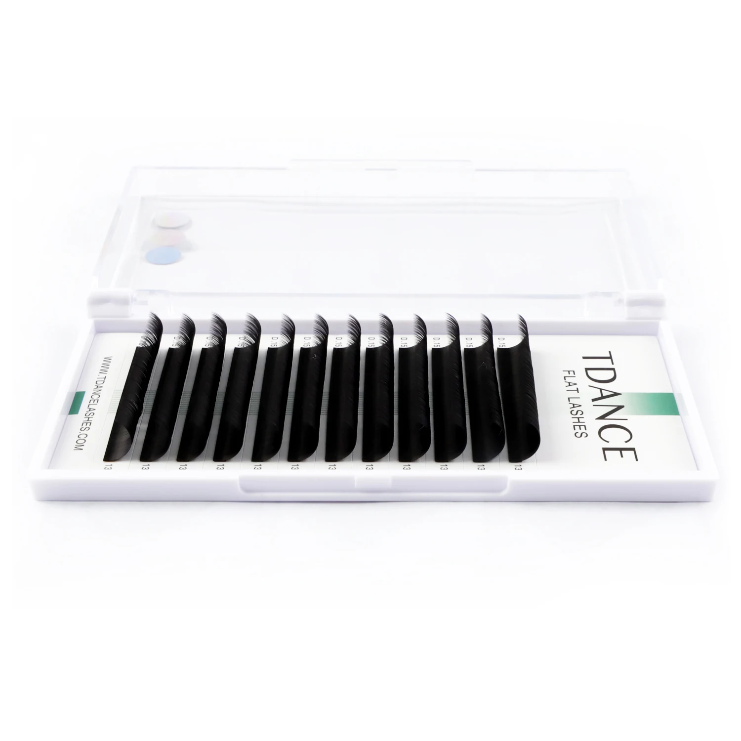 TDANCE Ellipse Flat Wimpernverlängerungswimpern, natürlich, 8–15, schwarz, weich, individuelle Split-Spitzen, matt, weich, künstlicher Nerz, falsche Wimpern – Detail 9