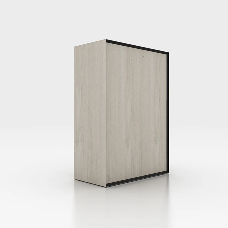 أثاث تخزين مكتبي بباب متأرجح، خزانة ملفات كبيرة من الخشب الصلب، مريحة وعملية ومتينة #2