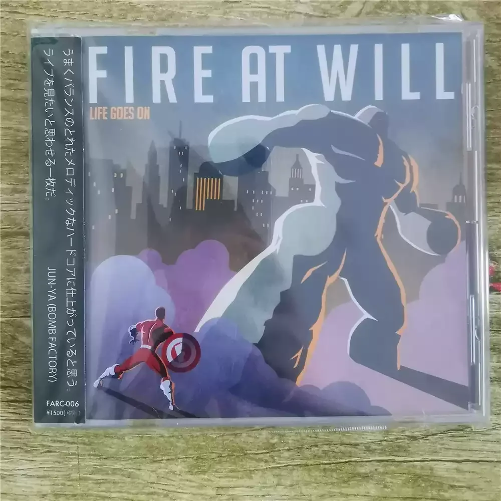 CD FIRE AT WILL LIFE GOES ON La versión japonesa del álbum, lanzada en 2018, es un trabajo promocionado por la banda francesa