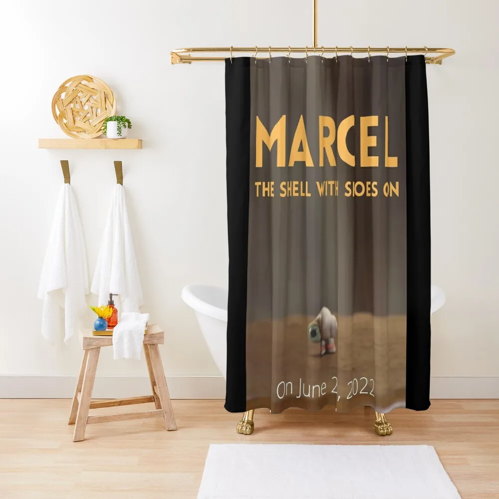 

Marcel the Shell with Shoes On Film Shower Curtain Luxury Bathroom Bathroom Shower Set Bathroom Decor Cover Curtain