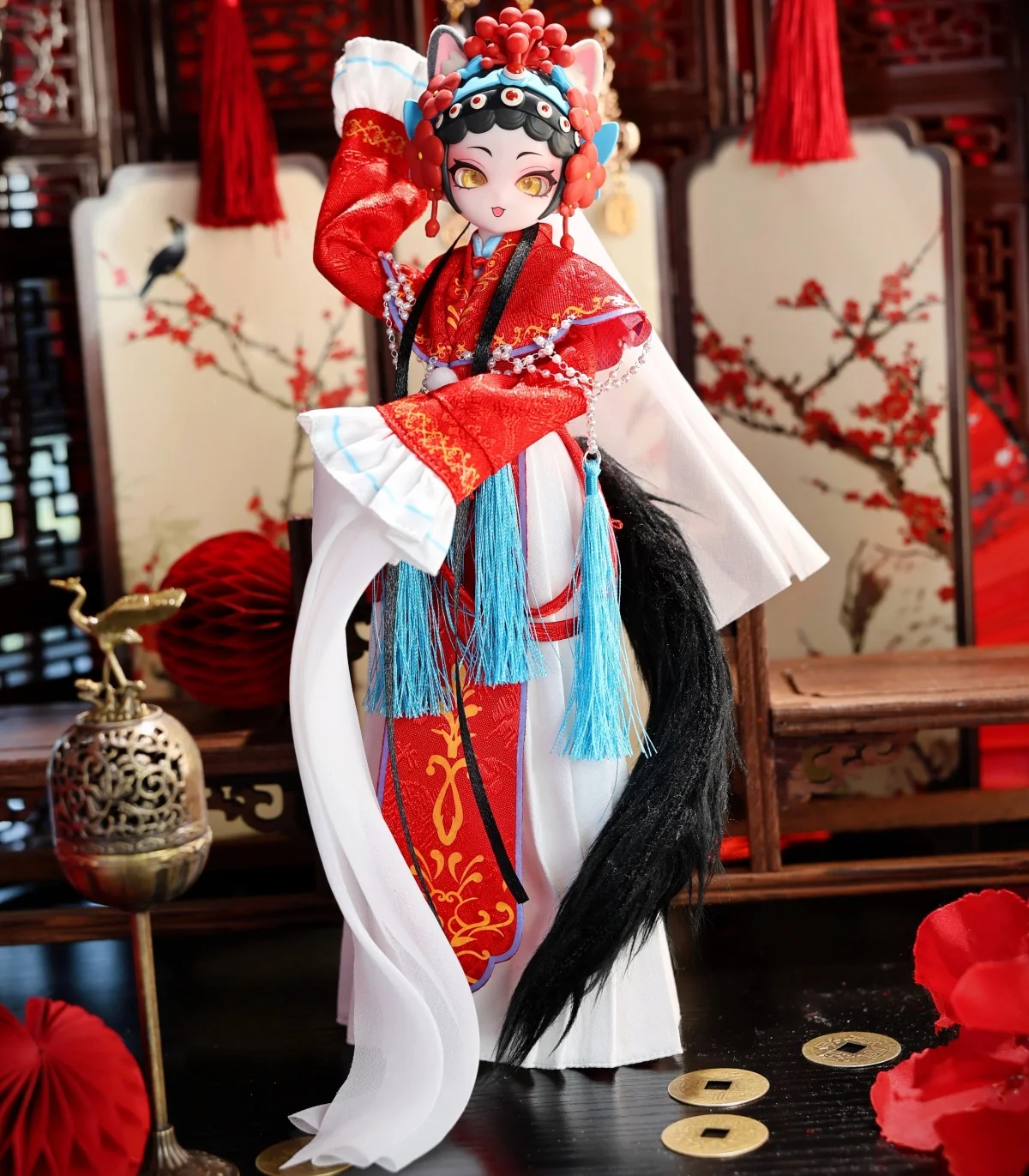 JUMPCOSMOS Miow Universe Serie Sueño de la Ópera de Pekín 1/6 BJD Caja Sorpresa Muñecas de Colección Regalo Anime de Escritorio