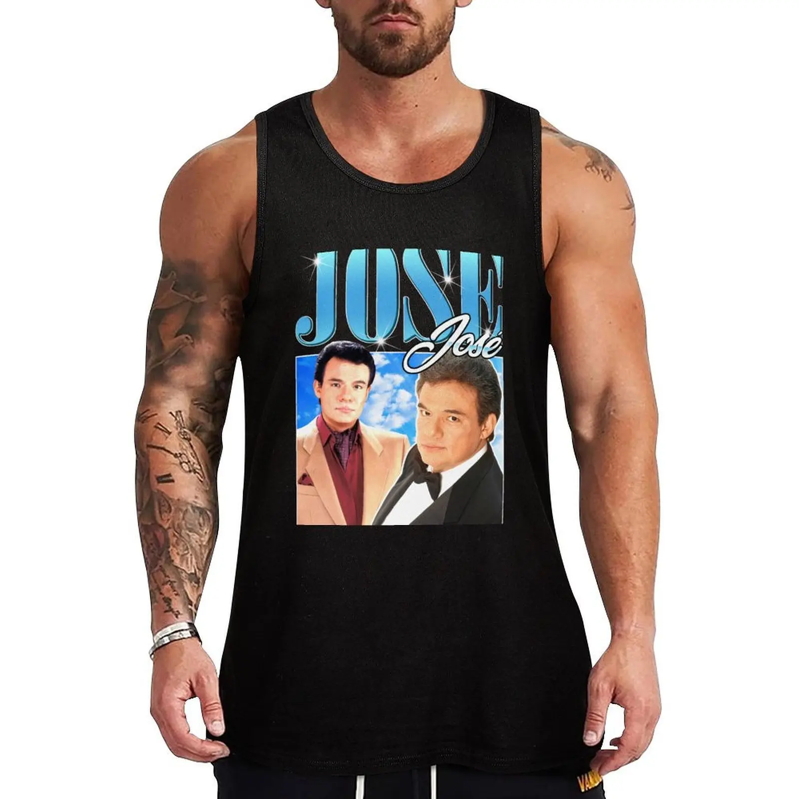 

Jose Jose Vintage Retro Tank Top gym shirt men sports t-shirts for men Men's clothing brands gym top