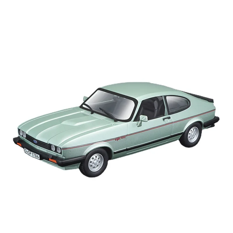 Bruago-Ford 1600gt (1982), modelo de coche de aleación de fundición a presión, verde, decoración estática, regalo de juguete para niños, 1:24