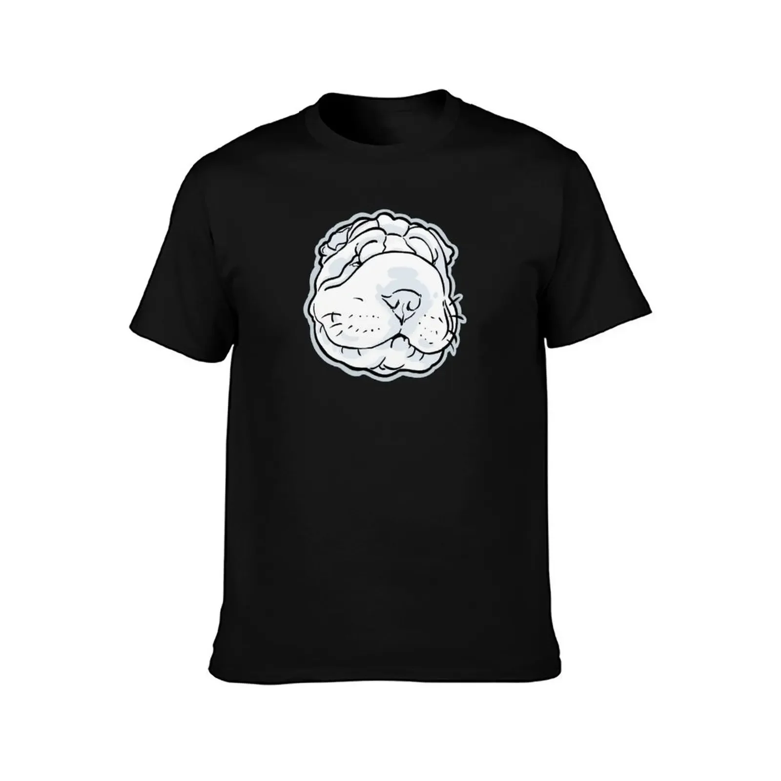 Robbie the Shar-Pei Pup - Big Fat Face Logo T-Shirt aesthetic clothes man clothes luxury clothes men