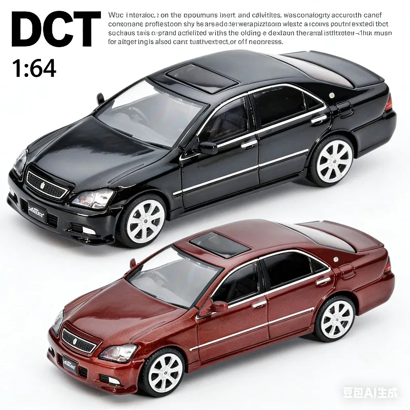 

DCT 1:64 Toyota Crown Athlete (12th generation) realistic alloy car model, boys' holiday gift toy, adult collection piece.