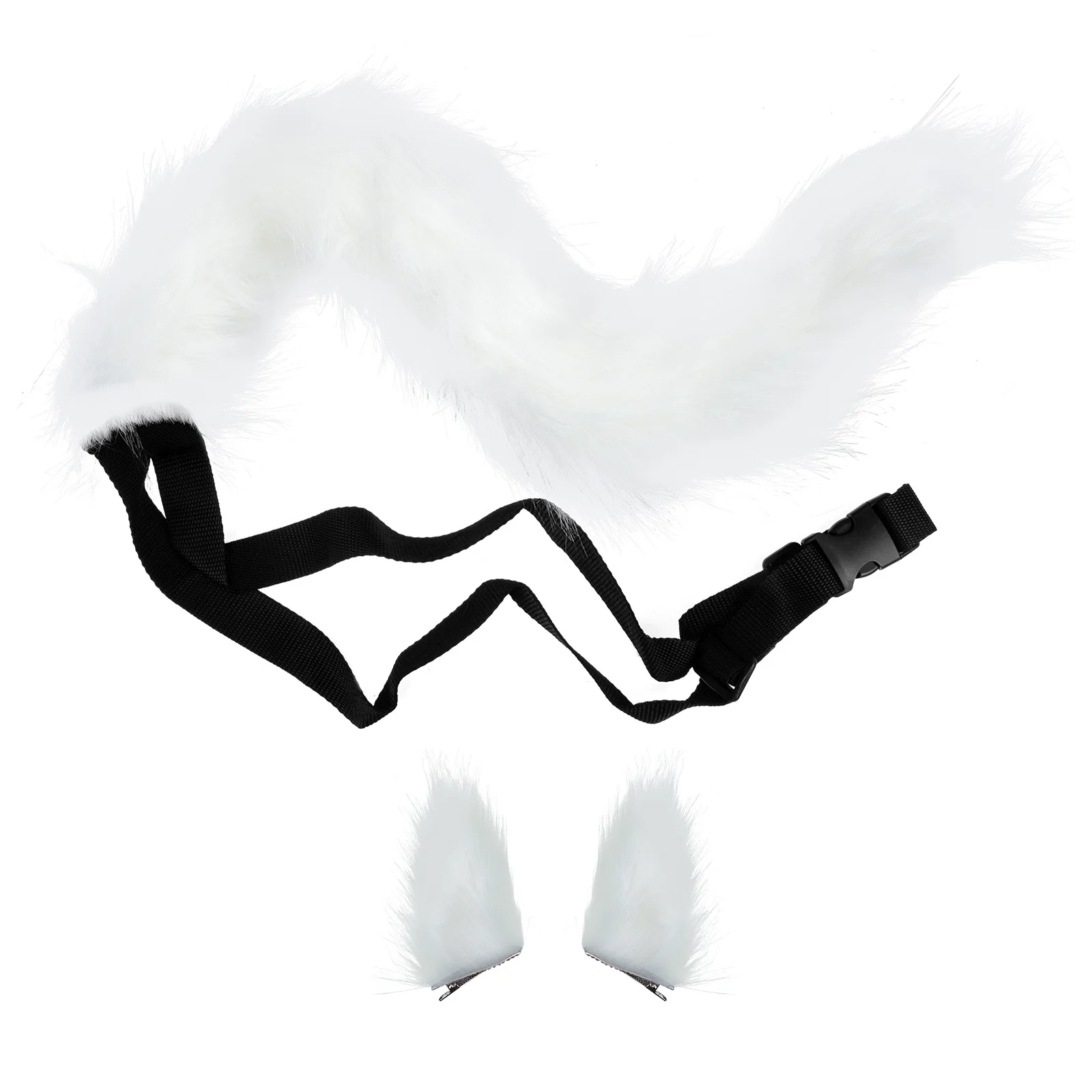 1 세트 고양이 귀 고양이 꼬리 세트 사랑스러운 내마모성 모피 코스프레 의상 파티 모임 장식 액세서리