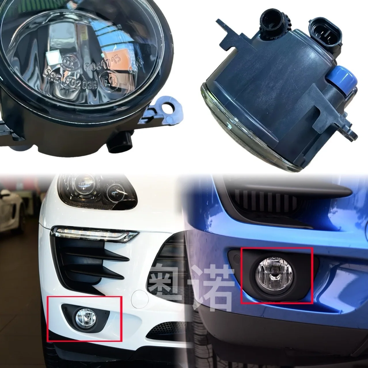 95563116300 for Porsche Cayenne, Maika Land Rover Front Bar Fog Light Valeo