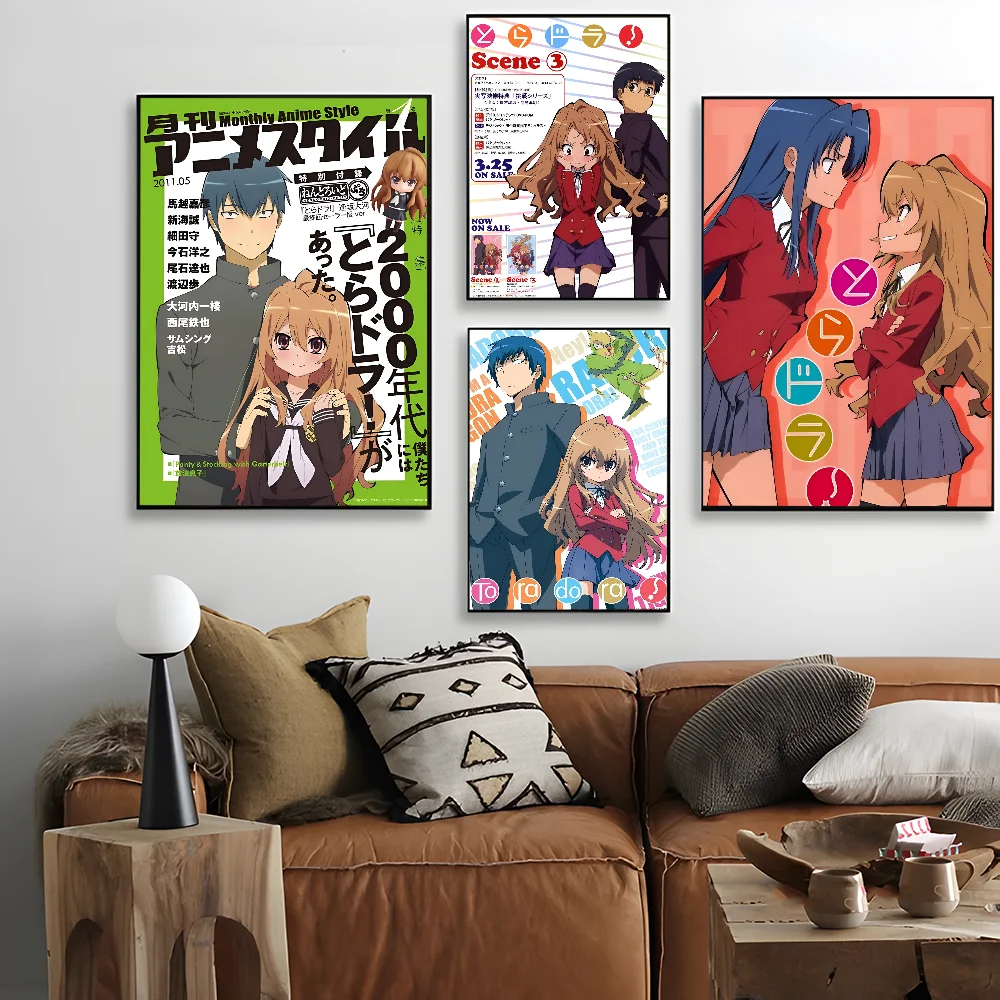 Anime Toradora Good Quality Prints and Posters Vintage Room Bar Cafe Decor Home Decor