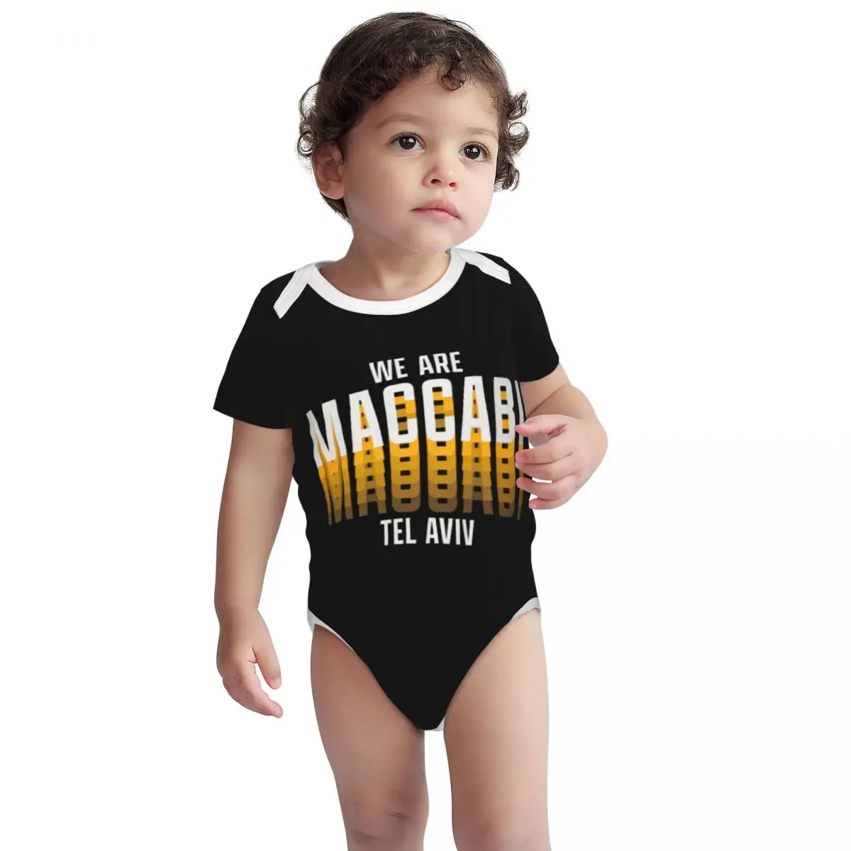 Maccabi MTA Tel Aviv Basketball Baby Bodysuit Unisex Shirt Cotton Newborn Onesie Boy Girl Undershirt Outfit Baby Romper