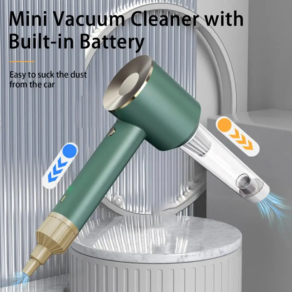 

Auto Vacuum Cleaner 1 Set Convenient Powerful Suction Dual Use Handheld High-power Air Blower Duster for Home