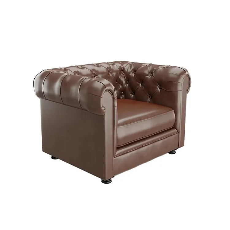 

Clear bar booth sofa, American style, retro, clubhouse hotel lobby reception table and chairs