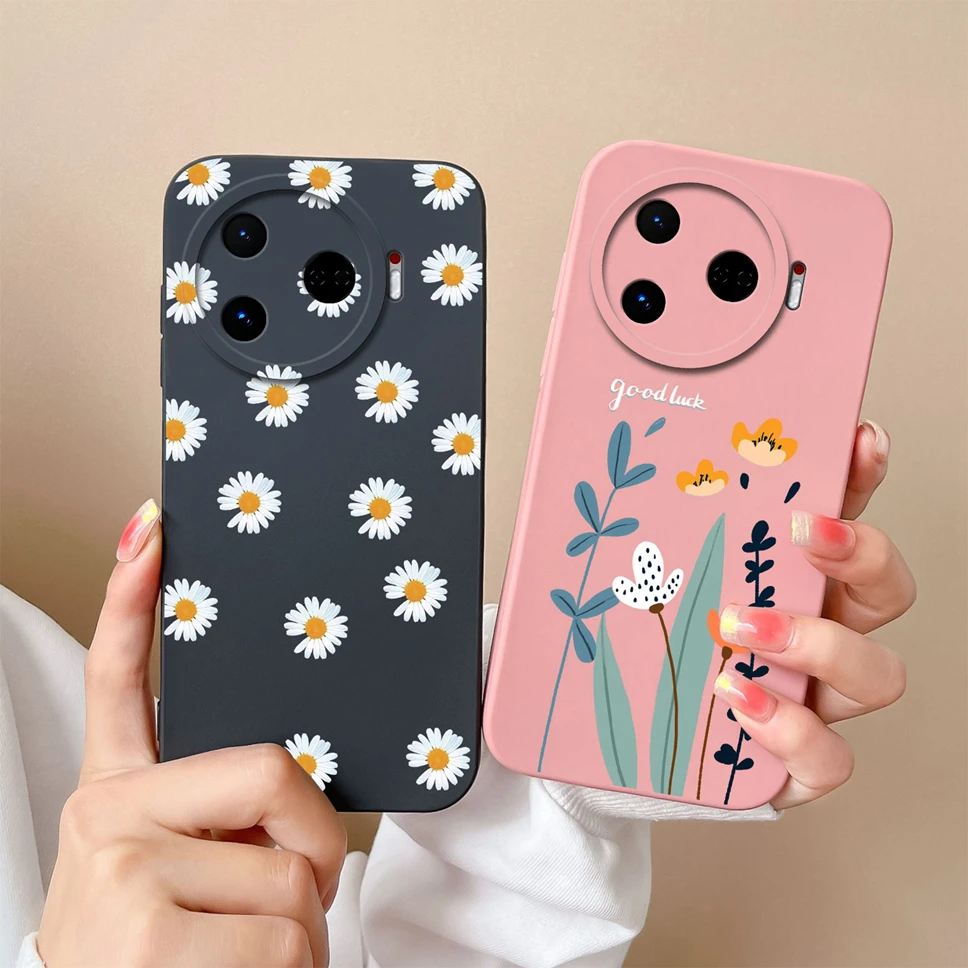 For Tecno Camon 30 Pro 5G Case Cute Cartoon Dinosaur Pattern Smooth Liquid Silicone Phone Cover For TecnoCamon30 Pro 5G Fundas