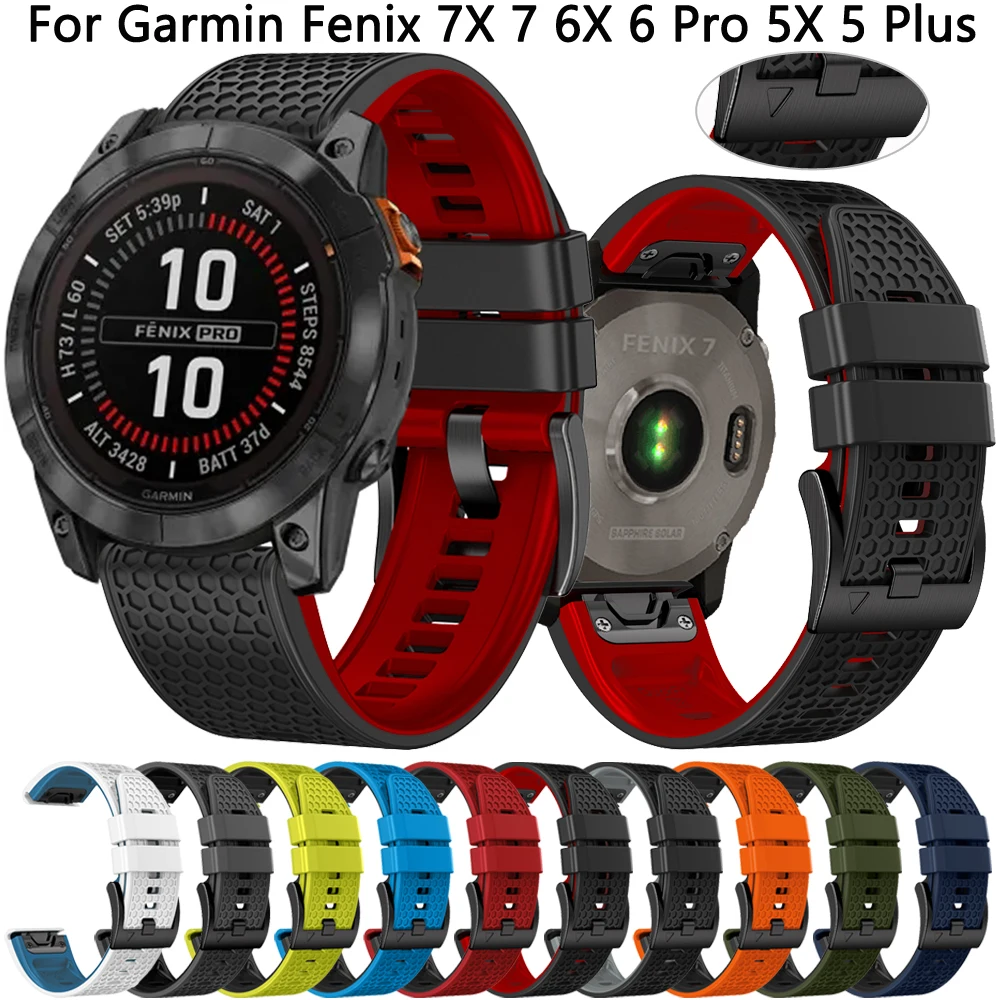 Strap 26mm 22mm For Garmin Fenix 7X 7 6X 6 Pro 5X 5 3HR 945 Smart Watch Bands Epix Gen 2 Tactix Bravo MK2 MK1 Bracelet Wristband